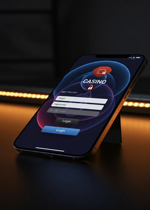 Interface de connexion sécurisée de Cleobetra Casino affichant les champs d'identifiants et le cryptage SSL, garantissant la protection des données des joueurs.